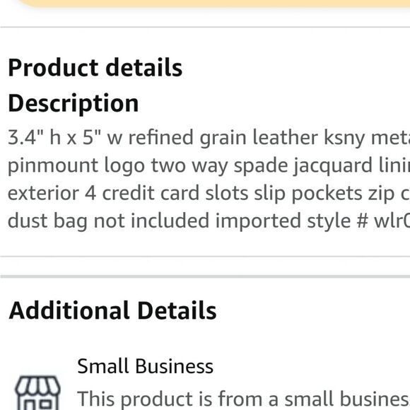 Kate Spade Darcy Medium L Zip Leather Card Holder - Picture 6 of 10